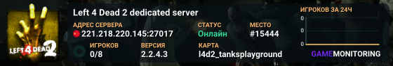 Left 4 Dead 2 dedicated server