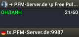 ✅ ➜ PFM-Server.de \p Free Public TeamSpeak Server \p Free Channel