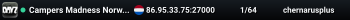Campers Madness Norway Vanilla++ |5xLoot|FastNight|Airdrop|+++|