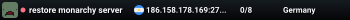 restore monarchy server