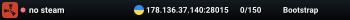 no steam