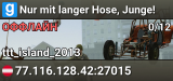 Nur mit langer Hose, Junge!