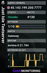Just Isle Testserver