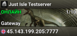 Just Isle Testserver