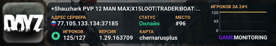 +Shauzhark PVP 12 MAN MAX|X15LOOT|TRADER|BOATS|HELIS|EVENTS
