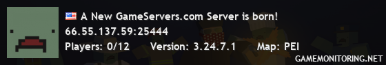 A New GameServers.com Server is born!