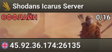 Shodans Icarus Server