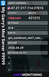 My Garry's Mod Server 99999