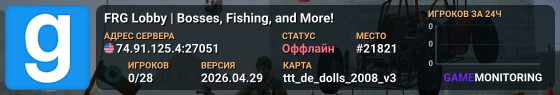 FRG Lobby | Bosses, Fishing, and More!