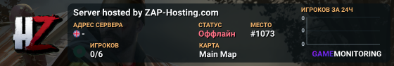 Server hosted by ZAP-Hosting.com