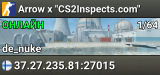 Arrow x "CS2Inspects.com"
