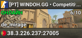 [PT] WINDOH.GG • Competitivo #5 • [ONLY MIRAGE]