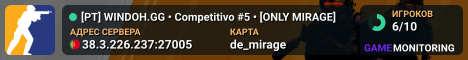 [PT] WINDOH.GG • Competitivo #5 • [ONLY MIRAGE]