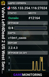 Valve Left4Dead 2 US West Server (srcds1001-eat1.117.10)