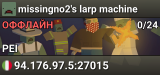 missingno2's larp machine