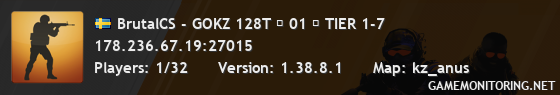 BrutalCS - GOKZ 128T ★ 01 ★ TIER 1-7