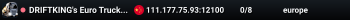 DRIFTKING's Euro Truck Simulator 2 server