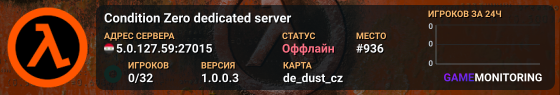 Condition Zero dedicated server