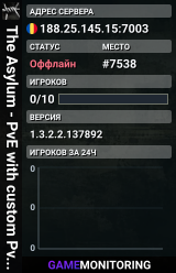 The Asylum - PvE with custom PvP games