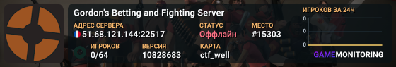 Gordon's Betting and Fighting Server