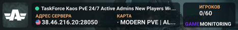 TaskForce Kaos PvE 24/7 Active Admins New Players Welcome
