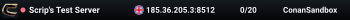 Scrip's Test Server
