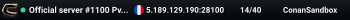 Official server #1100 PvP - g-portal.com