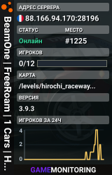 BeamOne | FreeRoam | 1 Cars | Hirochi Raceway | By RoquetteOne