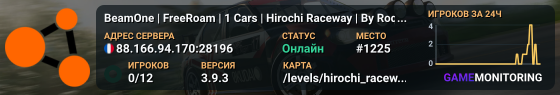 BeamOne | FreeRoam | 1 Cars | Hirochi Raceway | By RoquetteOne