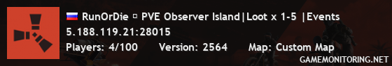 RunOrDie ✅ PVE Observer Island|Loot x 1-5 |Events