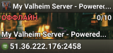 My Valheim Server - Powered by AMP