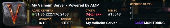 My Valheim Server - Powered by AMP