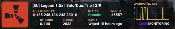 [EU] Lagoon 1.5x | Solo/Duo/Trio | 3/9