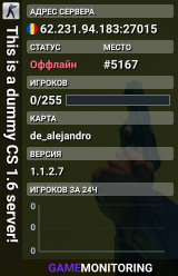 This is a dummy CS 1.6 server!