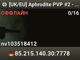 [UK/EU] Aphrodite PVP #2 - 24/7 DM