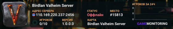 Birdlan Valheim Server