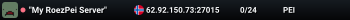 "My RoezPei Server"