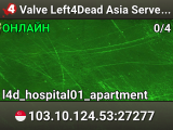 Valve Left4Dead Asia Server (srcds4030-sgp2.154.263)