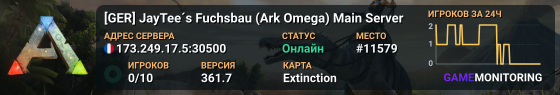 [GER] JayTee´s Fuchsbau (Ark Omega) Main Server