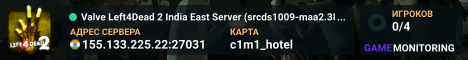 Valve Left4Dead 2 India East Server (srcds1009-maa2.383.17)