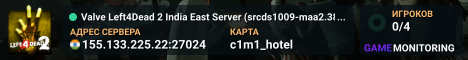 Valve Left4Dead 2 India East Server (srcds1009-maa2.383.10)