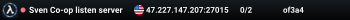 Sven Co-op listen server