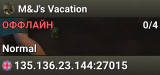M&J's Vacation