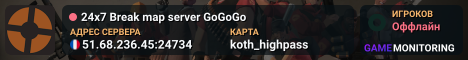 24x7 Break map server GoGoGo