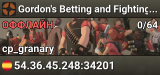 Gordon's Betting and Fighting Server