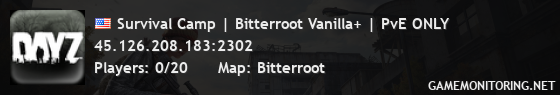 Survival Camp | Bitterroot Vanilla+ | PvE ONLY Survival Camp | Bitterroot Vanilla+ | PvE ONLY