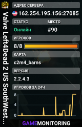 Valve Left4Dead 2 US SouthWest Server (srcds2002-lax2.389.71)