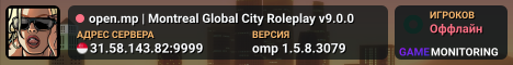 open.mp | Montreal Global City Roleplay v9.0.0