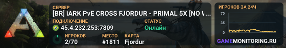 [BR] iARK PvE CROSS FJORDUR - PRIMAL 5X [NO WIPE]