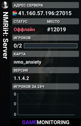 NMRiH: Server